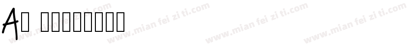 A1 明朝字体转换